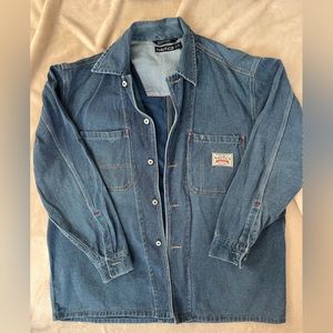 Vintage Nautica Men’s denim shirt, size L